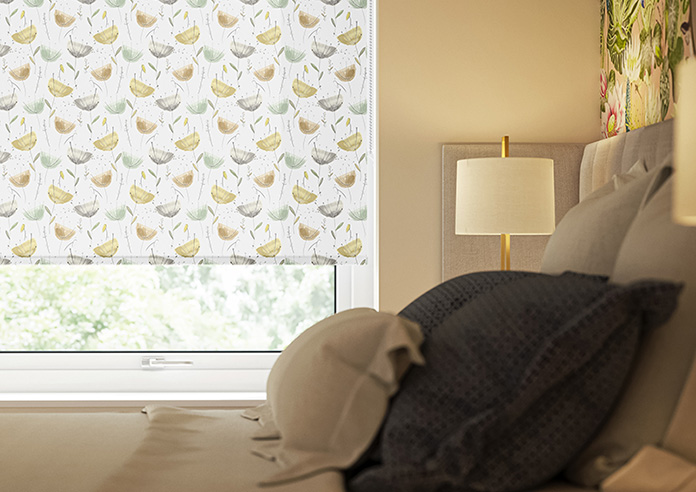 Watercolour Dandelions, Pastel Golds - Twist&Fit Roller Blind - Image 5